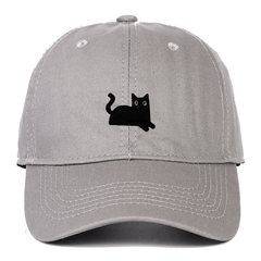 Cat Embroidery Soft Top Baseball Cap Summer Sun Hat