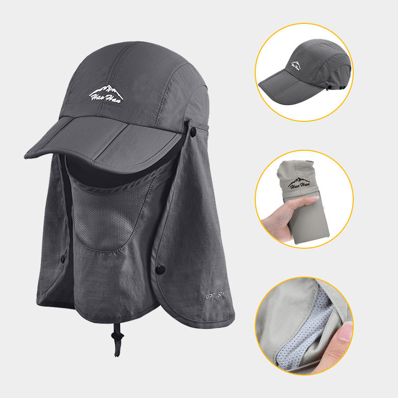 Outdoor Sunscreen Face Shade Big Brim Hat Anti-Mosquito Protection