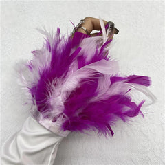16 Colors Feather Wrist Cuff For Women Party Halloween Costume
