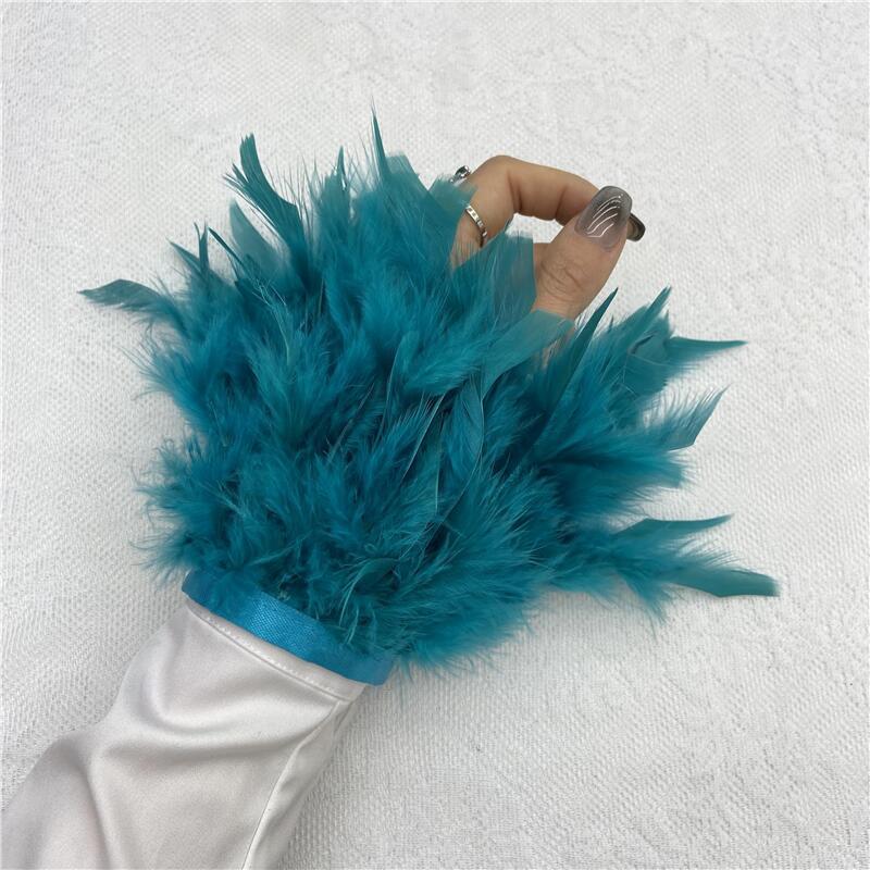 16 Colors Feather Wrist Cuff For Women Party Halloween Costume