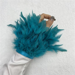 16 Colors Feather Wrist Cuff For Women Party Halloween Costume