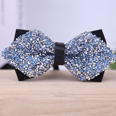 Men's Crystal Rhinestone Wedding Bow Tie