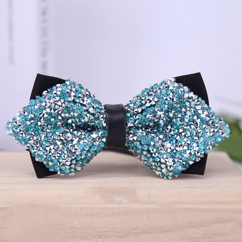 Men's Crystal Rhinestone Wedding Bow Tie