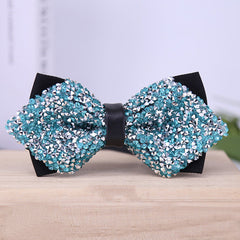 Men's Crystal Rhinestone Wedding Bow Tie