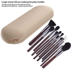 Silicone Makeup Brush Holder Travel Case Waterproof