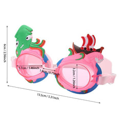 Kids Swimming Diving Goggles Anti-fog Leakproof Clear Vision Adjustable Portable