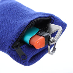 Sports Wristband with Zipper Pocket for Outdoor Sports Gym