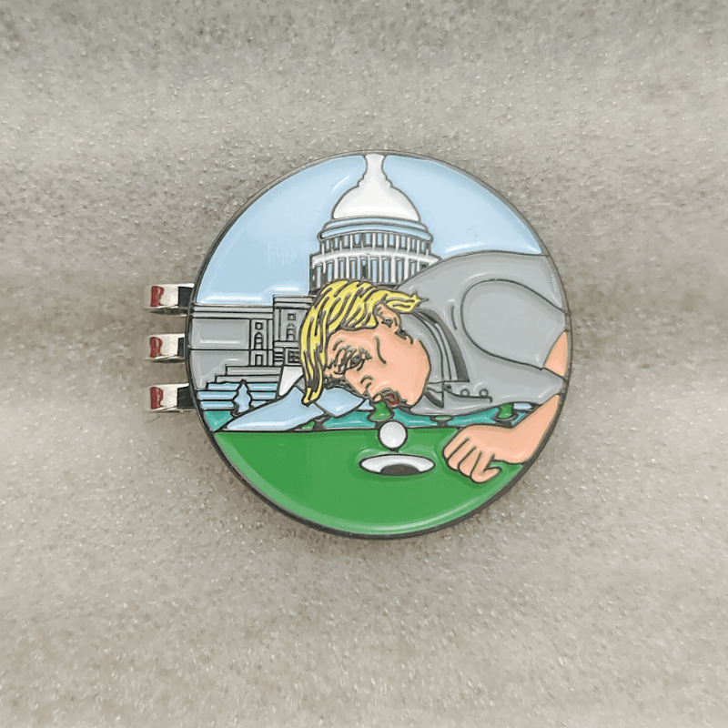 Metal Magnetic Golf Ball Markers with Hat Clips - Perfect Golfer Gift