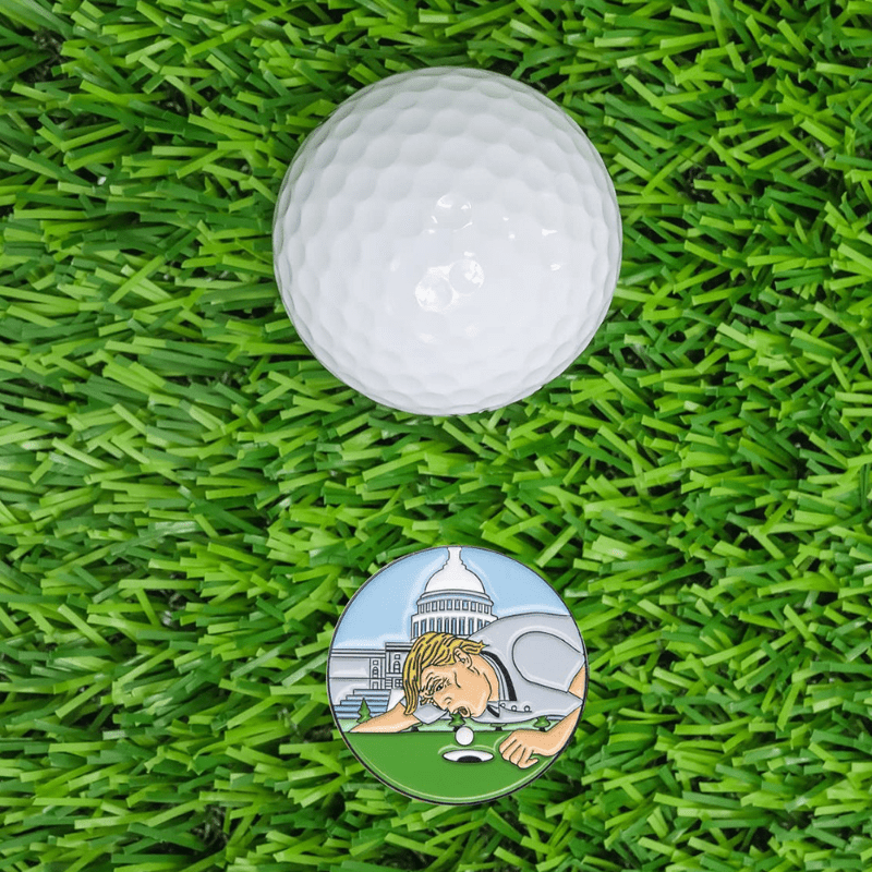 Metal Magnetic Golf Ball Markers with Hat Clips - Perfect Golfer Gift