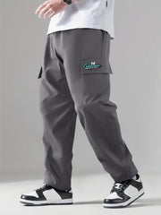 Classic Cargo Pants Men Drawstring Loose Straight Leg Outdoor