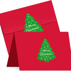 60pcs Christmas Envelope Seal Stickers 5 Christmas Tree Labels Merry Christmas