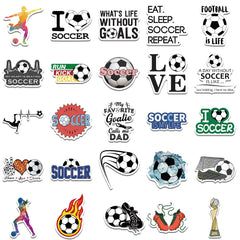 100pcs Football Sports Cartoon Waterproof Stickers