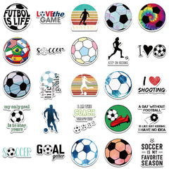 100pcs Football Sports Cartoon Waterproof Stickers