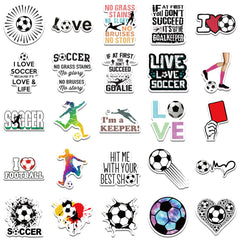 100pcs Football Sports Cartoon Waterproof Stickers