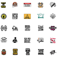 50 Cartoon Decals for Laptops Water Bottles DIY Decorations