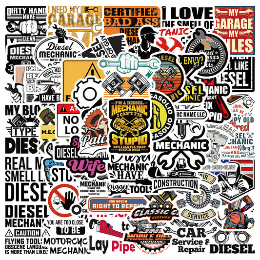 50 Cartoon Decals for Laptops Water Bottles DIY Decorations