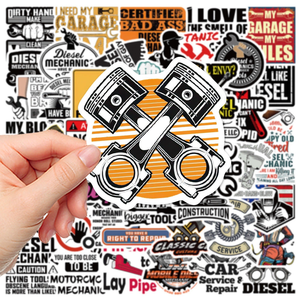 50 Cartoon Decals for Laptops Water Bottles DIY Decorations