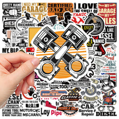 50 Cartoon Decals for Laptops Water Bottles DIY Decorations