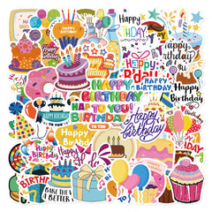 50pcs Cartoon Stickers Pack for Adults - Waterproof Vinyl Decals