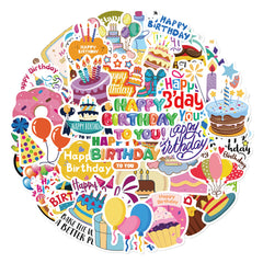 50pcs Cartoon Stickers Pack for Adults - Waterproof Vinyl Decals