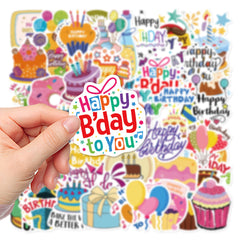 50pcs Cartoon Stickers Pack for Adults - Waterproof Vinyl Decals