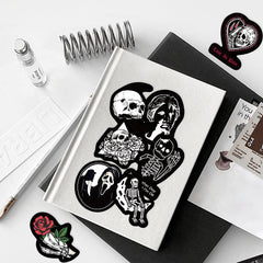 50pcs Dark Gothic Cartoon Stickers Pack for Laptop Phone Skateboard