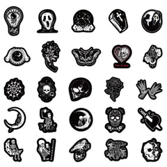 50pcs Dark Gothic Cartoon Stickers Pack for Laptop Phone Skateboard