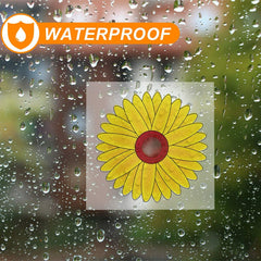 10pcs Sunflower Window Fly Paper Sticky Paste Fruit Fly Paper Trap Glass Paste