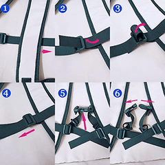 Nylon Bag Strap Portable Backpack Chest Strap Travel Accessories