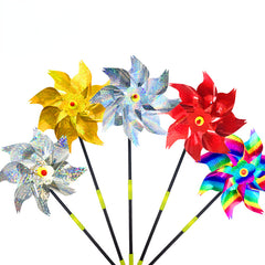 Reflective Pinwheels for Garden Decor Extra Sparkly Pinwheels for Kids