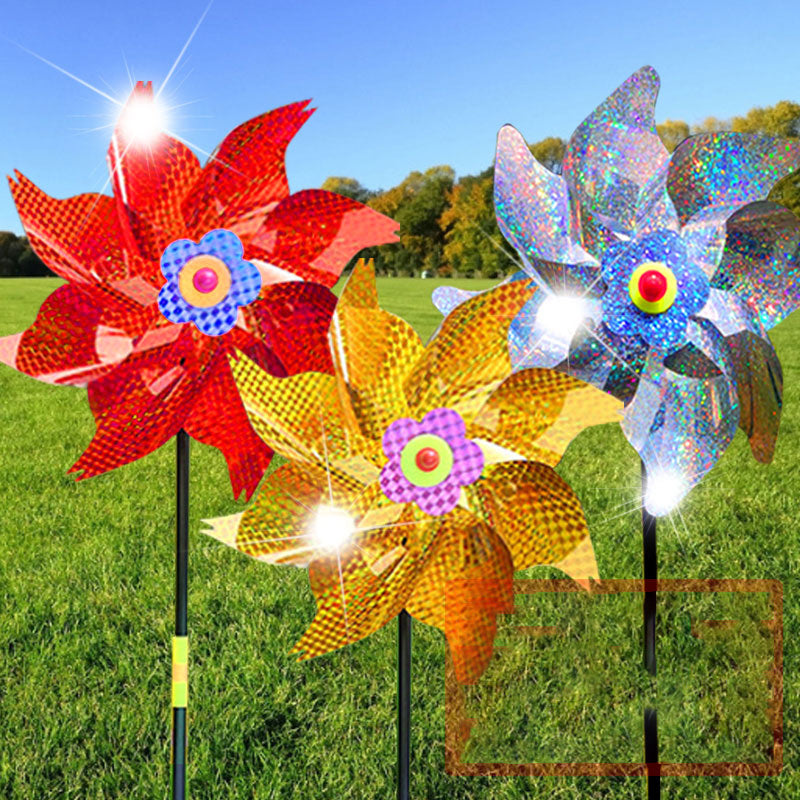 Reflective Pinwheels for Garden Decor Extra Sparkly Pinwheels for Kids