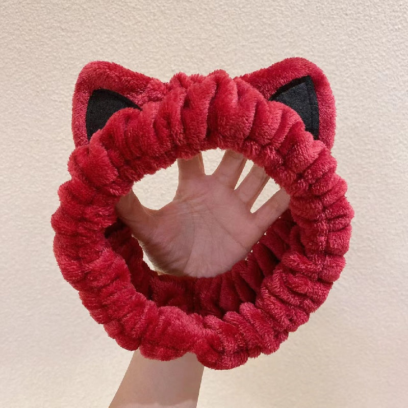 Bath Headband & Wristband Set for Spa & Skin Care