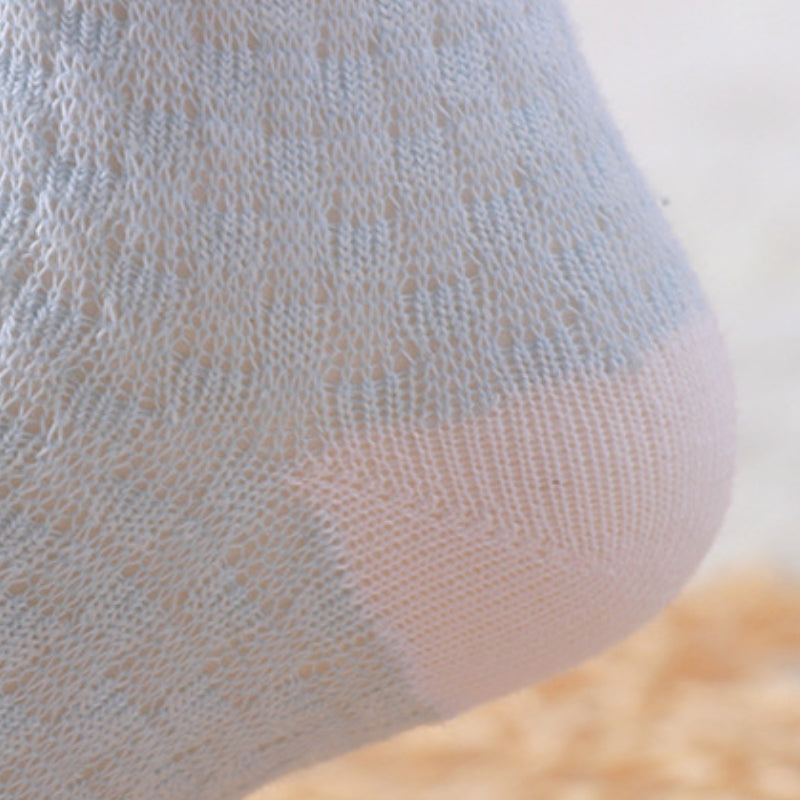 5 Pairs Girls Candy Cotton Crew Socks Breathable Baby Infant Toddlers Socks