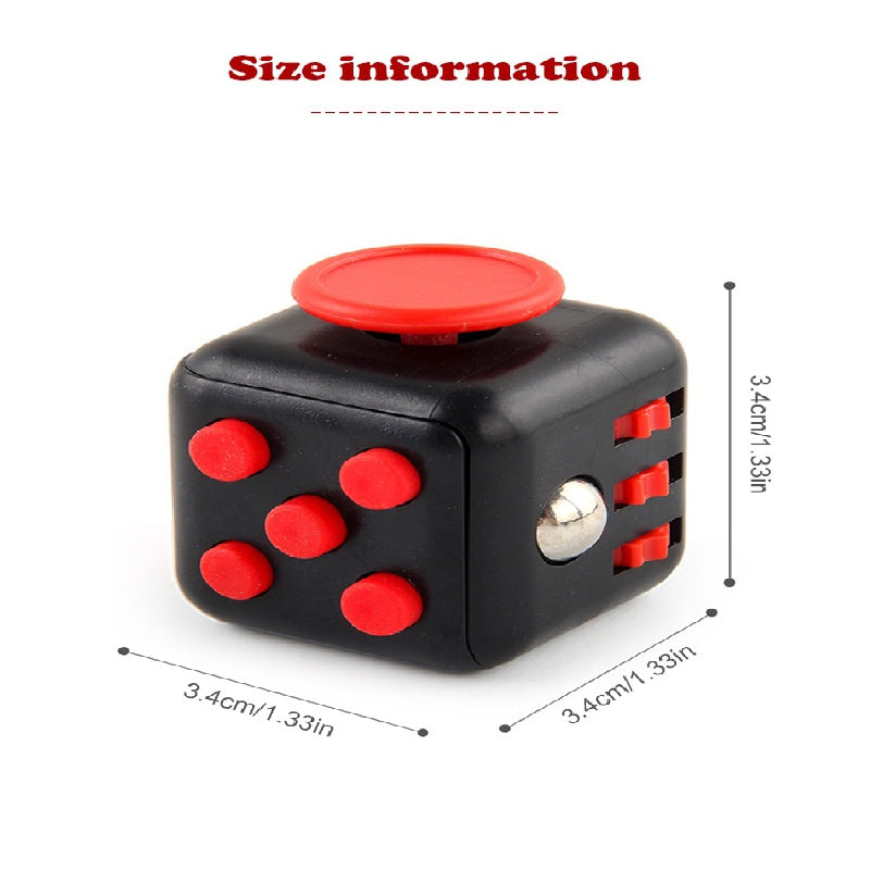 6 Sided Fidget Cube Stress Relief Hand Pinching Venting