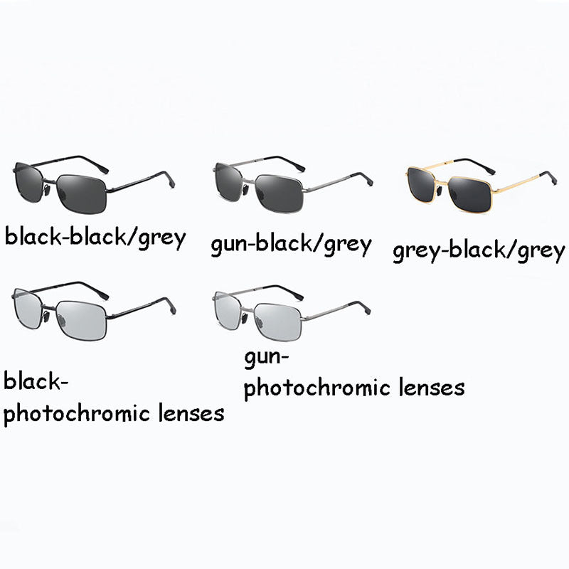 Men's Metal Polarized Sunglasses with Case