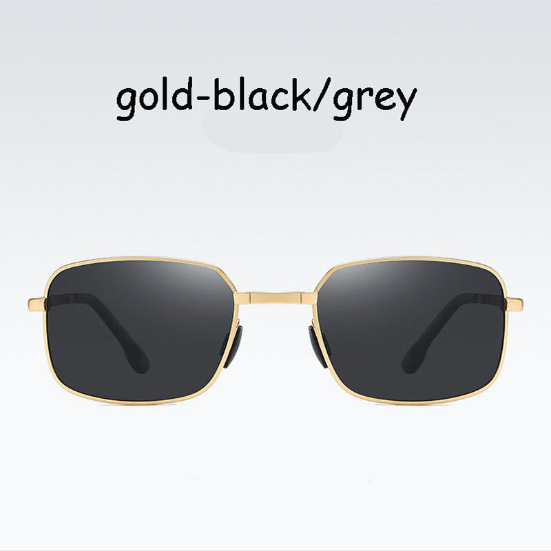 Men's Metal Polarized Sunglasses with Case
