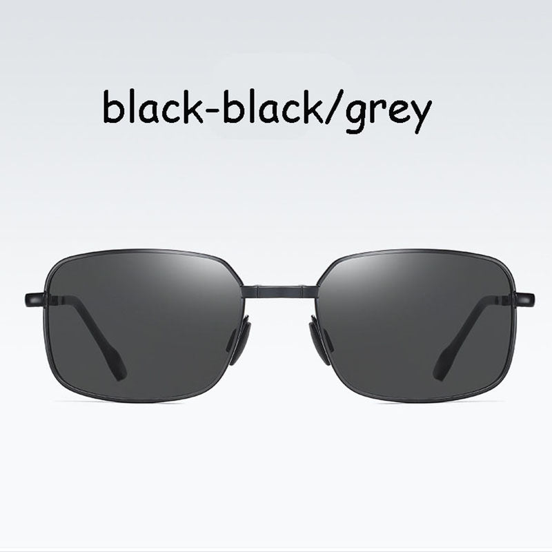 Men's Metal Polarized Sunglasses with Case