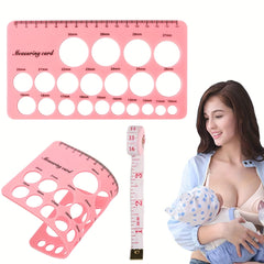 2pcs Nipple Ruler Breast Flange Sizing Tool Soft Flange