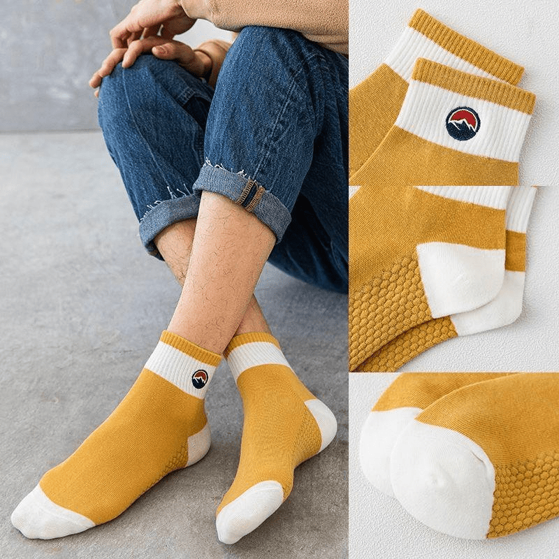 6pcs Men's Sports Socks - Deodorizing & Sweat Absorbing