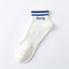5pcs Men's Deodorant Breathable Striped Ankle Socks
