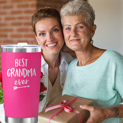Grandma Stainless Steel Gift Cup Christmas Present Coffee Mug
