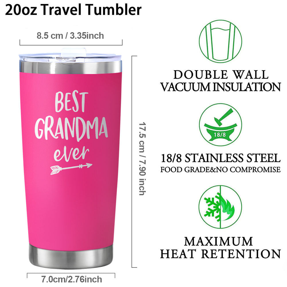 Grandma Stainless Steel Gift Cup Christmas Present Coffee Mug