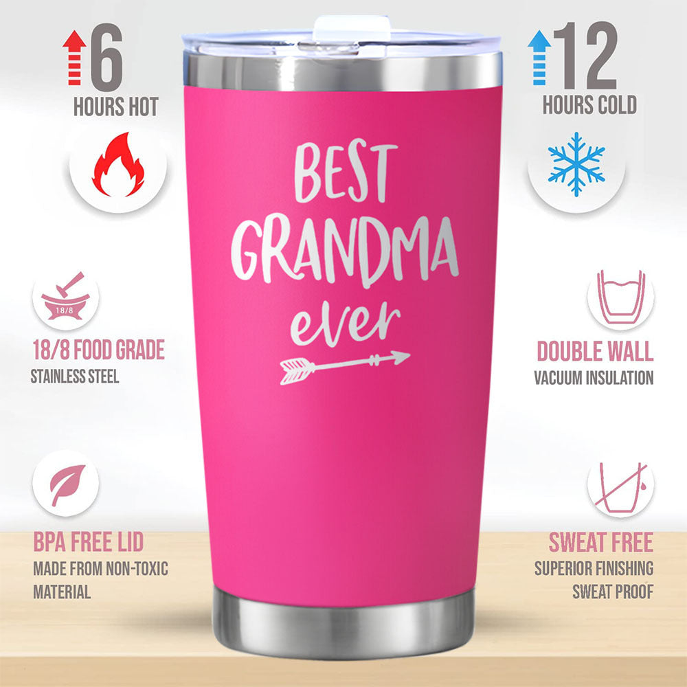Grandma Stainless Steel Gift Cup Christmas Present Coffee Mug