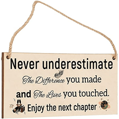 Retirement Farewell Hanging Signs for Home Office