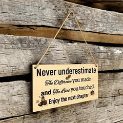 Retirement Farewell Hanging Signs for Home Office