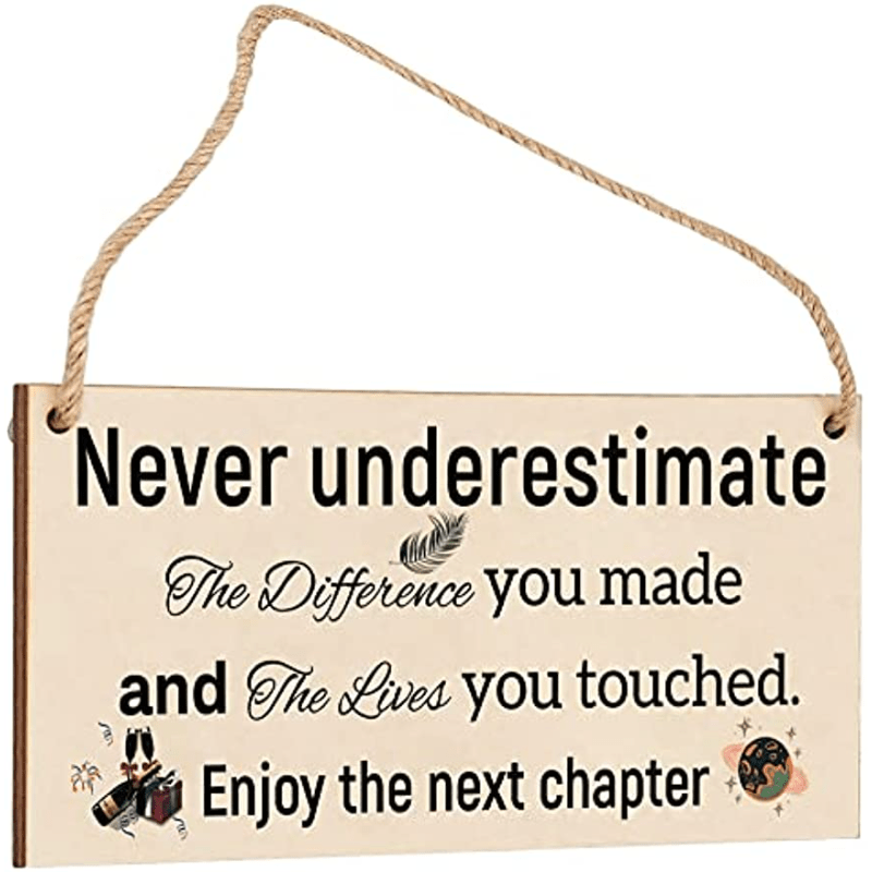 Retirement Farewell Hanging Signs for Home Office