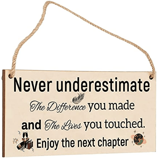 Retirement Farewell Hanging Signs for Home Office