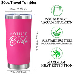 Bride Stainless Steel Coffee Mug - Perfect Gift for Christmas or Anniversary