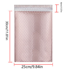 10pcs Rose Golden Co extrusion Film Matte PET Packaging Bubble Envelope Foam Bag