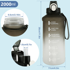 Large Capacity Reusable Water Bottle for Fitness Enthusiasts